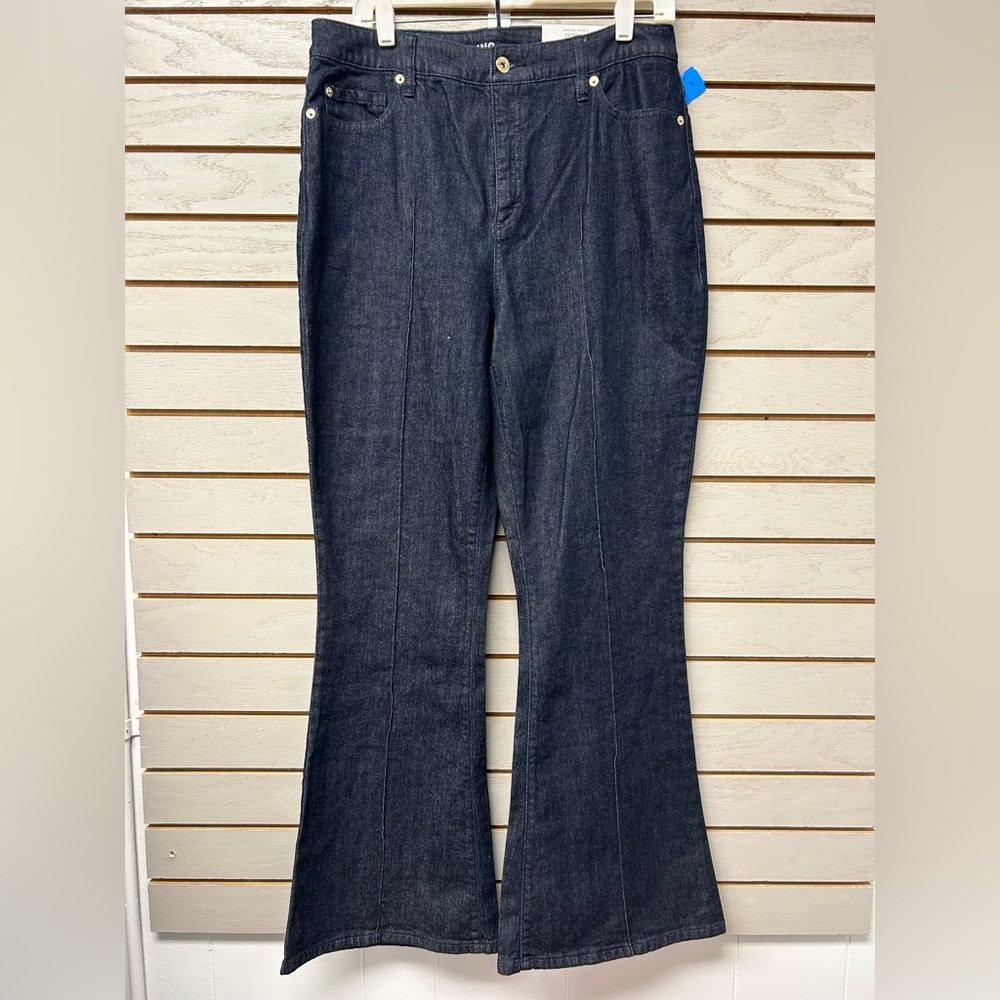 INC International Concepts Dark Indigo Flare Jeans